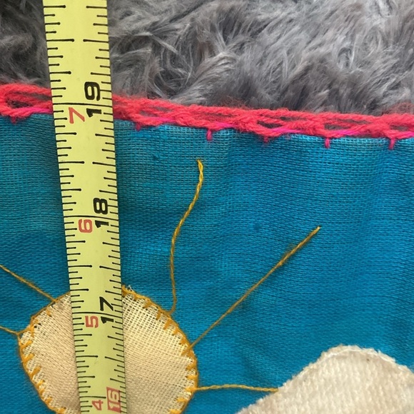 VTG Peruvian Arpillera 3D folk art applique embroidery wall art - Picture 13 of 16